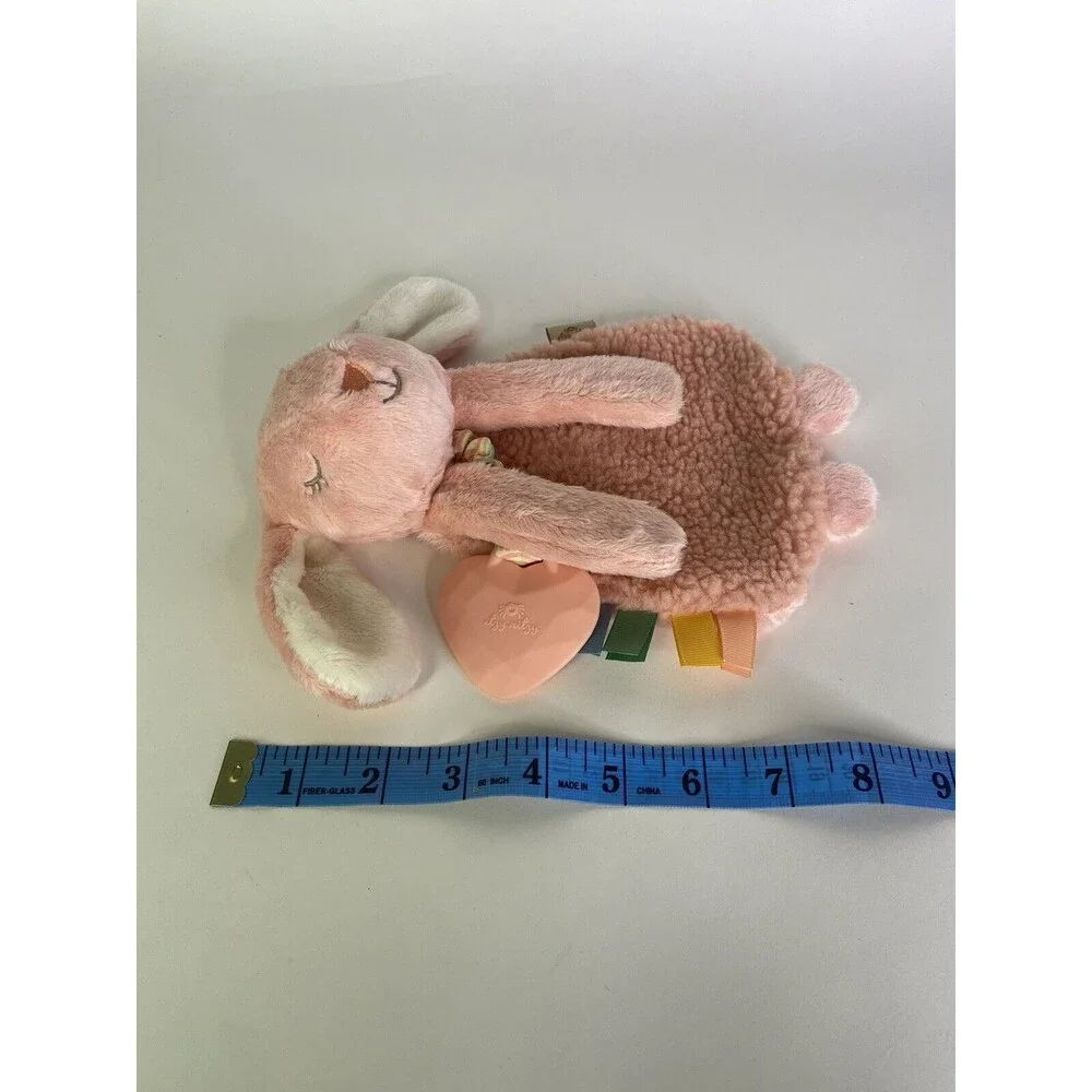 Itzy Ritzy Bunny Rabbit Lovey Teether Security Blanket Plush Stuffed Animal Toy